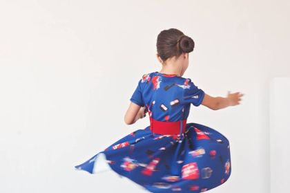 Children's blue dress